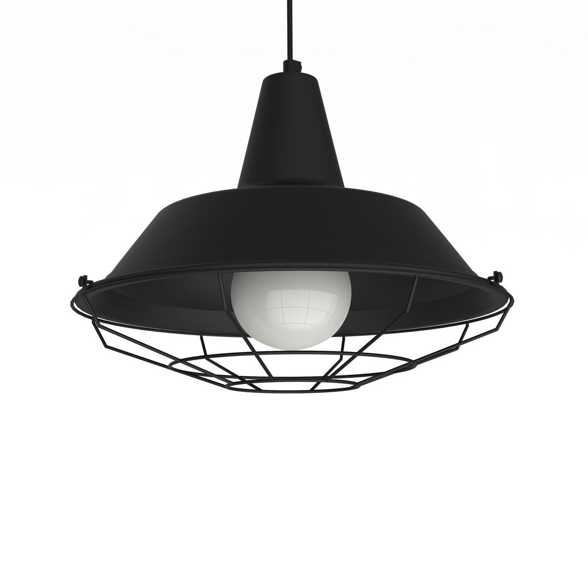 HÄNGELEUCHTE - Schwarz, Metall (35/35/30cm) - Lumicom