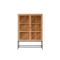 VITRINENSCHRANK Babeth Natur aus Teak - Naturfarben, Holz (120/173/45cm) - Tikamoon