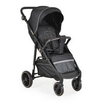 BUGGY Sommer schwarz Kinderbuggy, Sonnendach, EVA-Räder, verstellbar - Schwarz, Metall (95/58/110cm) - Moni