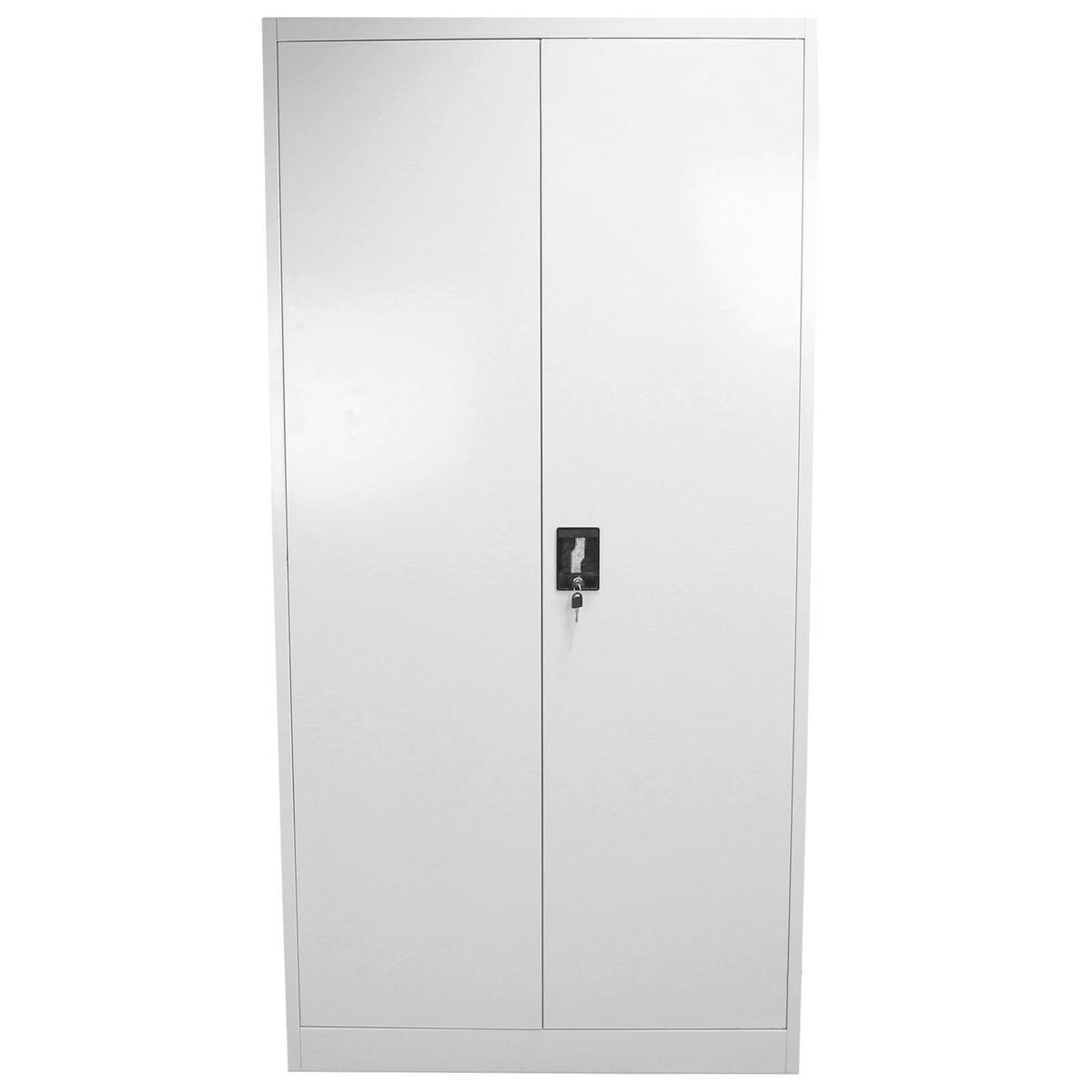 AKTENSCHRANKT 180cm abschließbarer - Grau, Metall (90/180/40cm) - Monstershop