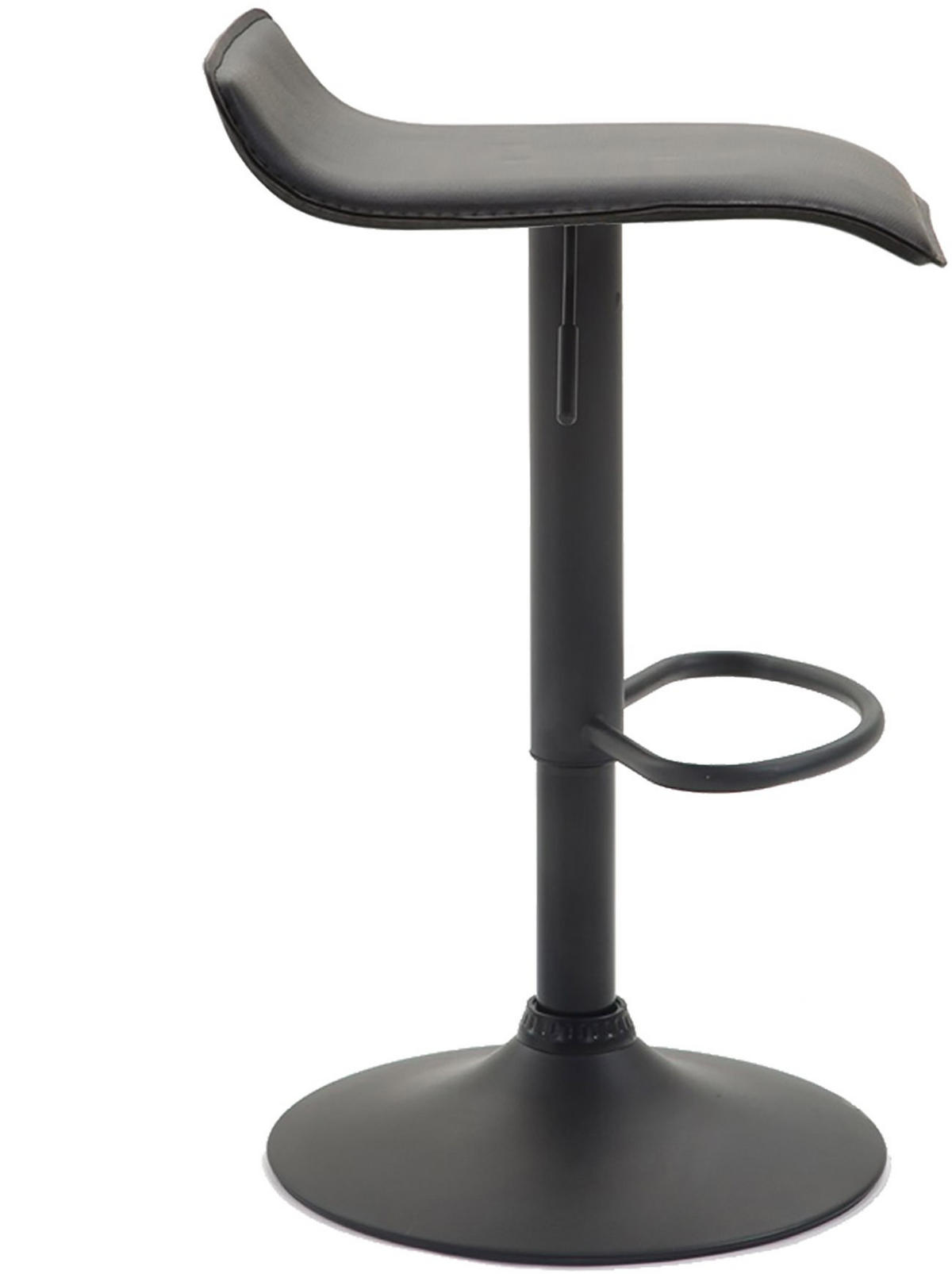 BARHOCKER Dyn V2 63-84 cm Schwarz - Schwarz, Leder (36/63/39cm) - furnicato