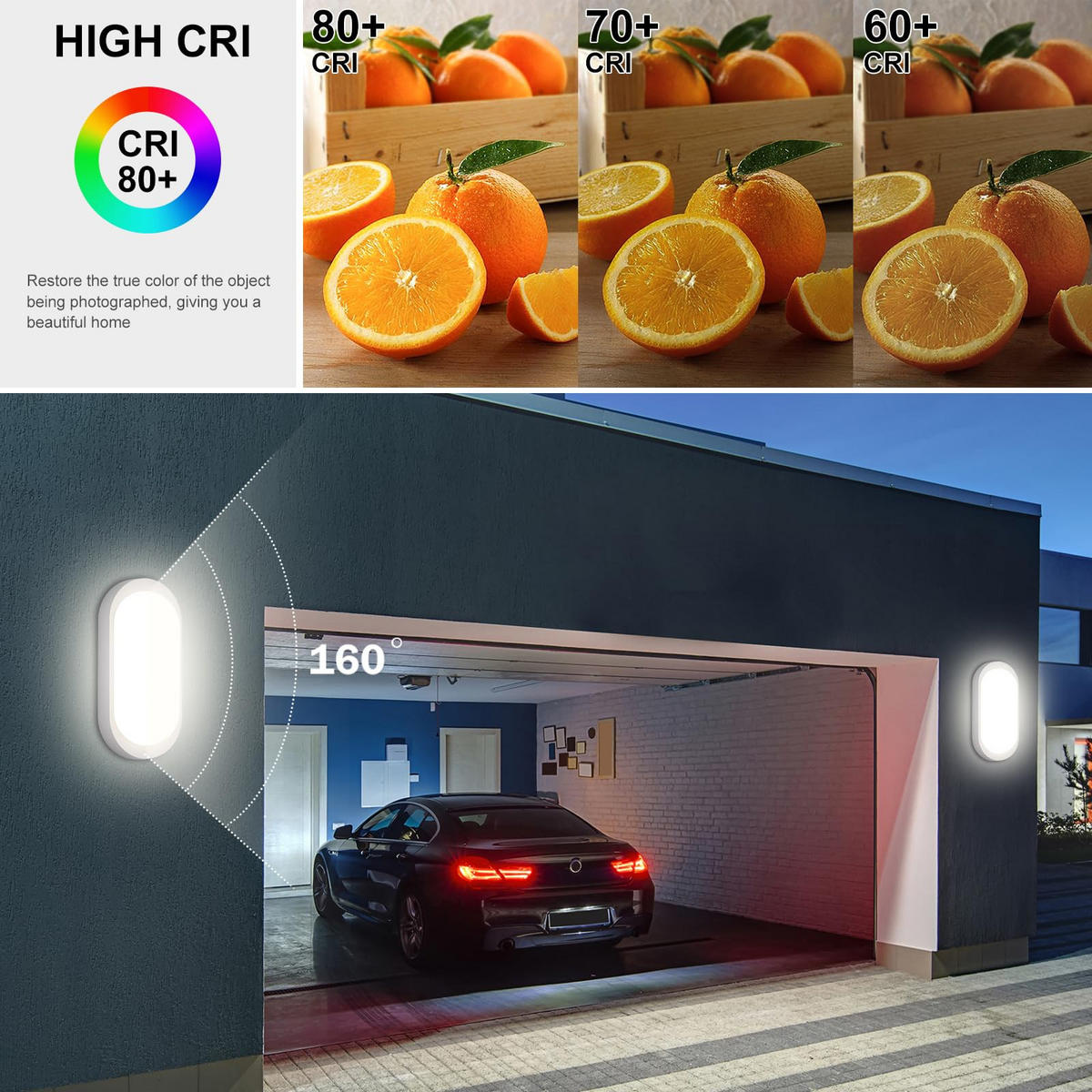 WANDLEUCHTE LED WA1015D für den Keller - Weiß, Kunststoff (9.8/6/20.7cm) - LOVHAUS