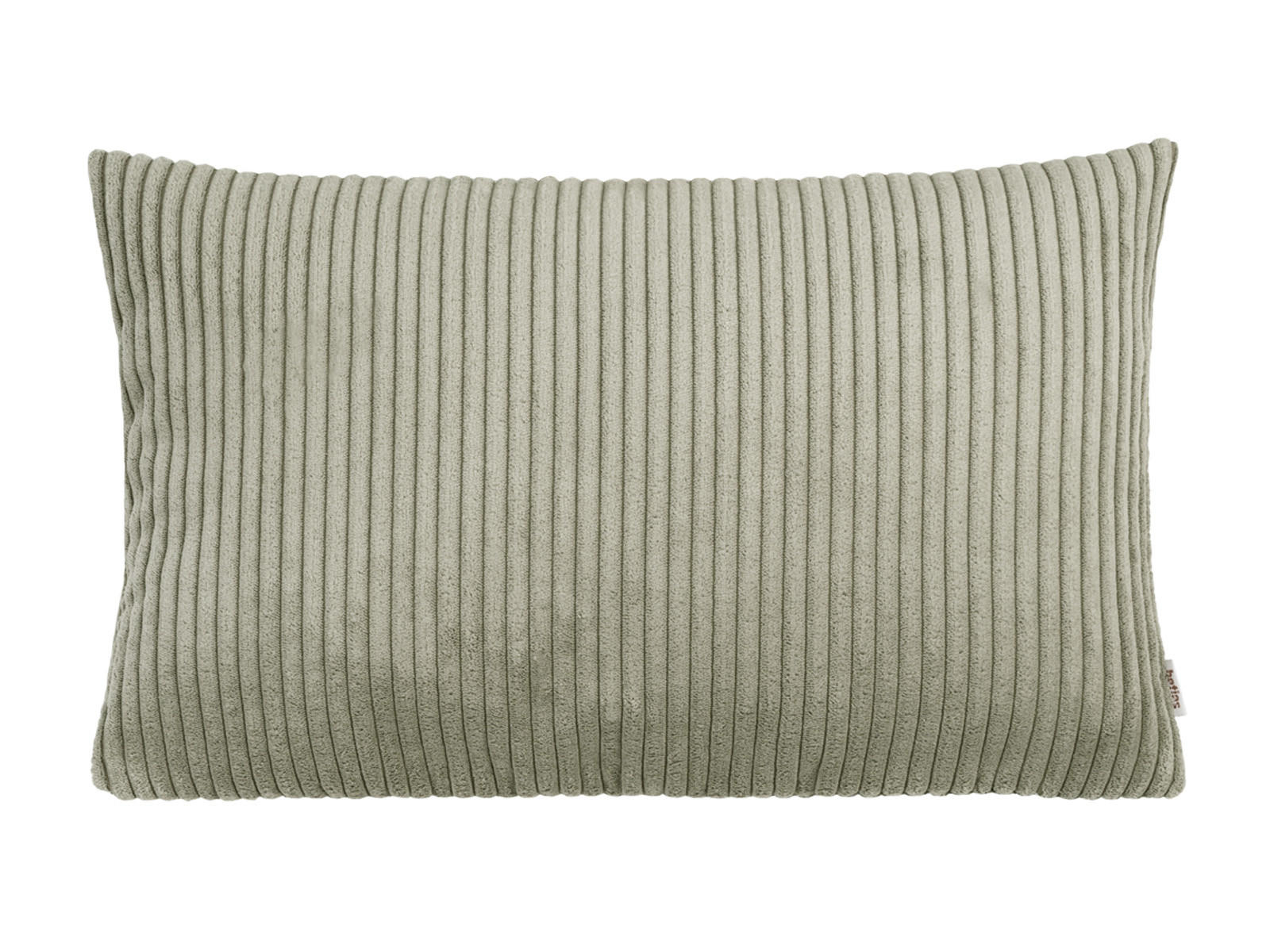 KISSENHÜLLE HYggelig No.2 Block Cord-Samt taupe-grau 50/30 cm - Greige, Textil (30/50cm) - beties Heimtextil