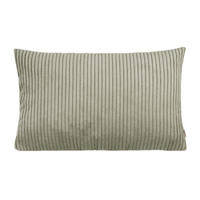 KISSENHÜLLE HYggelig No.2 Block Cord-Samt taupe-grau 50/30 cm - Greige, Textil (30/50cm) - beties Heimtextil