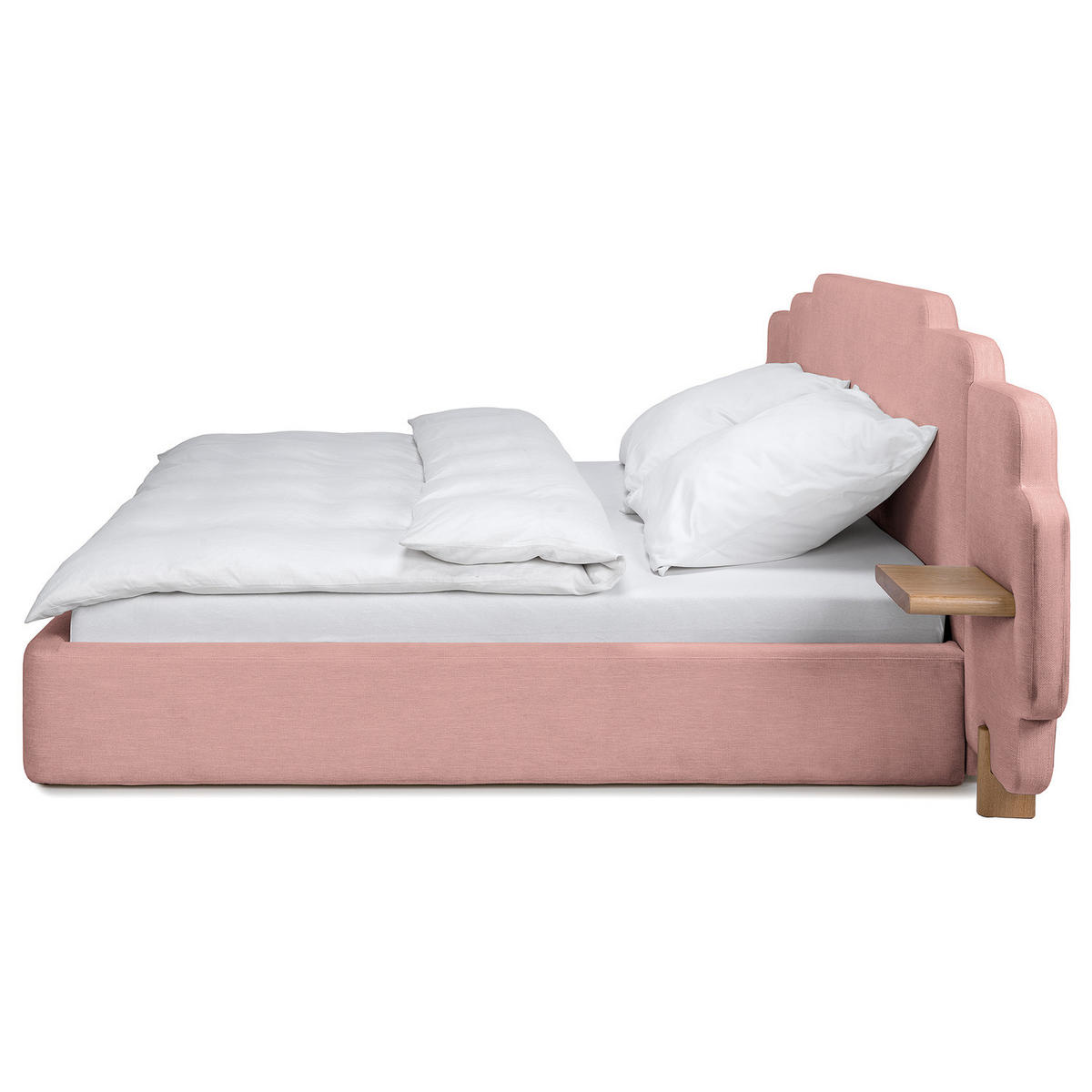 POLSTERBETT - Chenille - Mauve, Textil (200/200cm) - home24