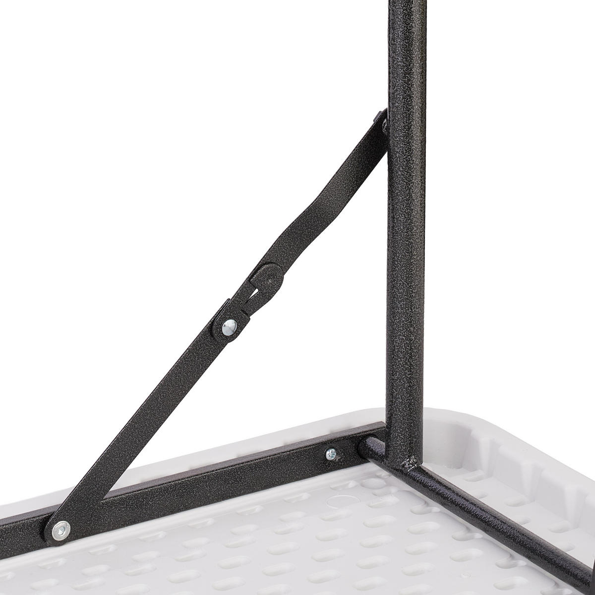 CAMPINGTISCH - Weiß, Kunststoff/Metall (60/120/53.5cm) - Relaxdays