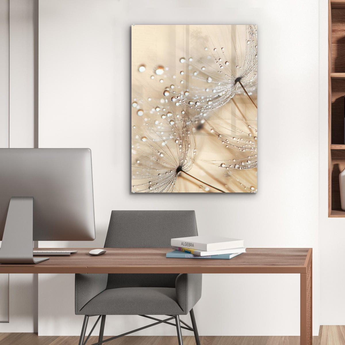 OBRAZ NA AKRYLOVOM SKLE Púpava - Abstraktné - Príroda - Béžová 60x80 cm - hnedá, sklo (60/80cm) - MuchoWow