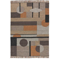 HANDWEBTEPPICH Braun Chandia 120/170 cm - Multicolor/Braun, Naturmaterialien/Naturmaterialen (120/170cm) - Atticgo