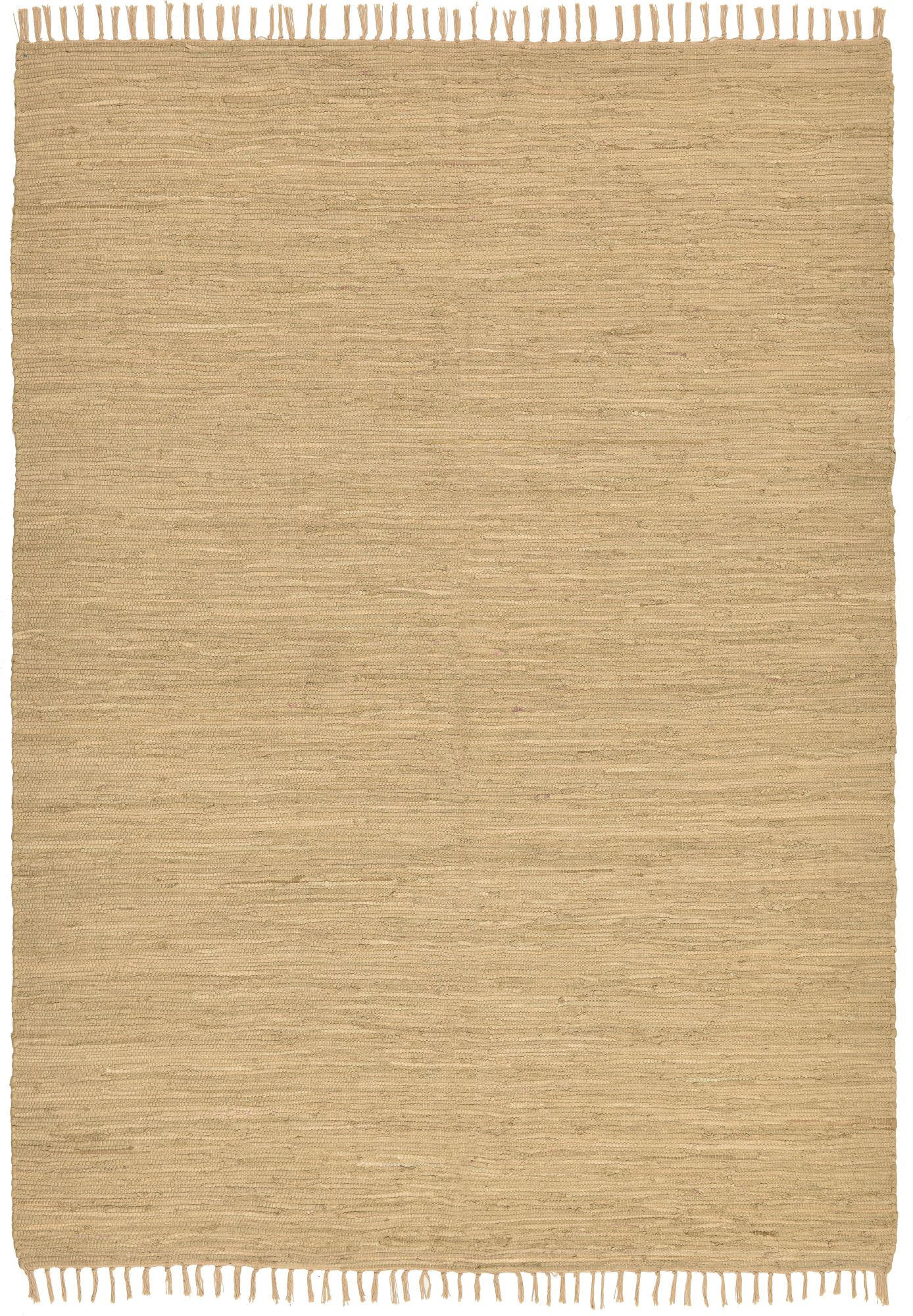 Rug and Roll Fleckerlteppich Natur 90x160 cm