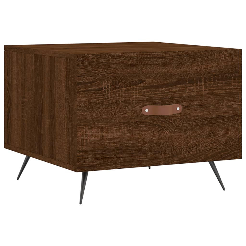 COUCHTISCH Braun Eichen-Optik 50x50x40 cm Holzwerkstoff - Braun, Holzwerkstoff (50/50/40cm) - furnicato