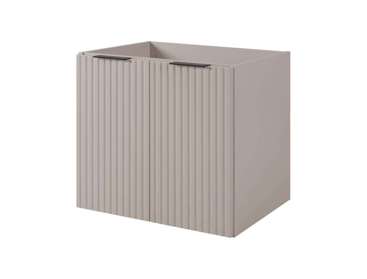 WASCHBECKUNTERSCHRANK FLOW mit Regal + Platte Eiche Craft 160/57/46 cm - Eichefarben, Holzwerkstoff (160/57/46cm) - Rodan