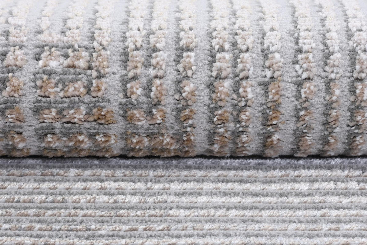 MATTA brun grafit grå - 140 x 200 cm - Ljusgrå, Textil (140/200cm) - Mazovia