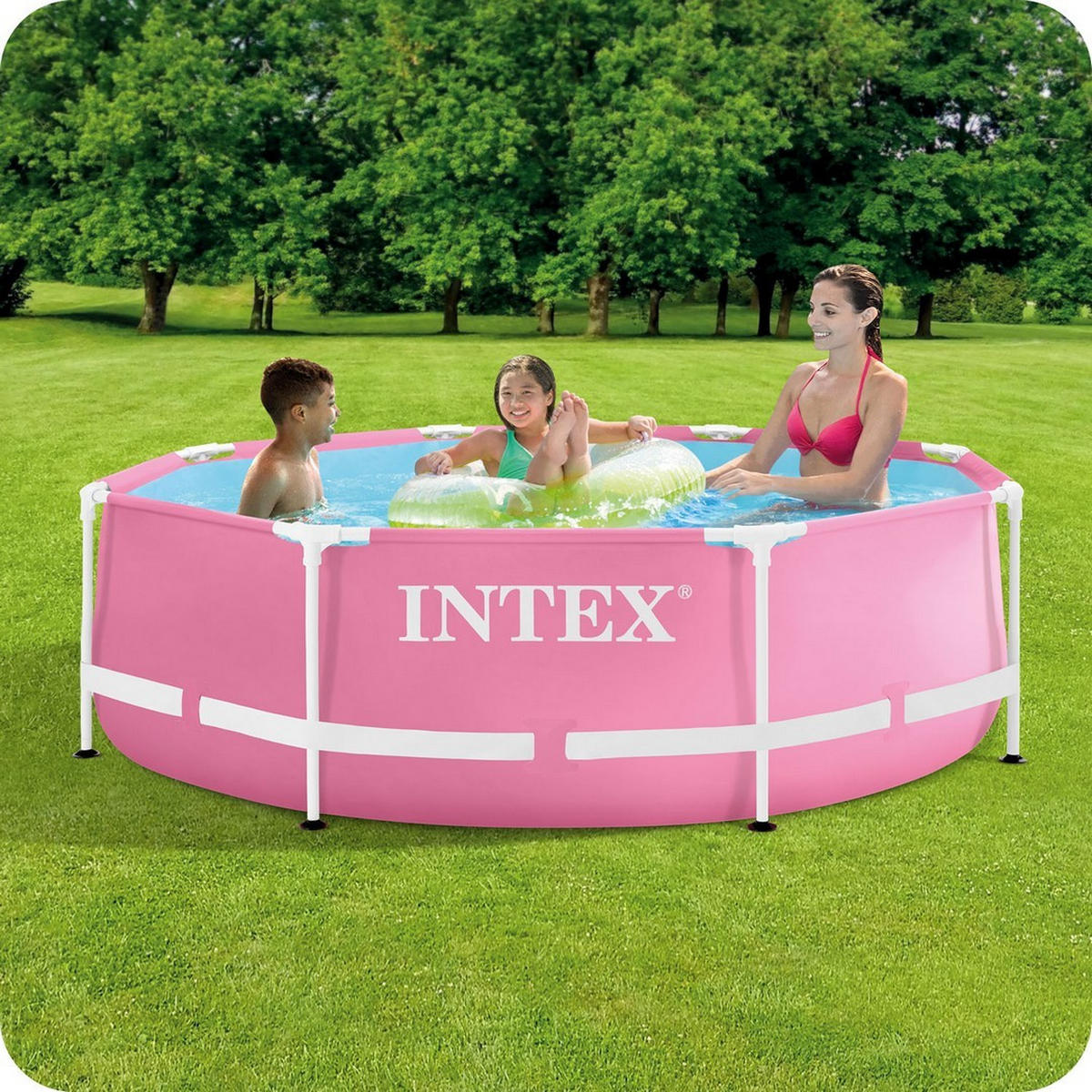 POOL 244 x 76 cm - 28290 - Rosa, Textil (244/76cm)