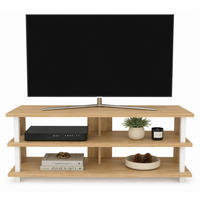 TV Board Pueblo Eiche Weiß - Eichefarben/Weiß, Holzwerkstoff (120/47/45cm) - Decorotika
