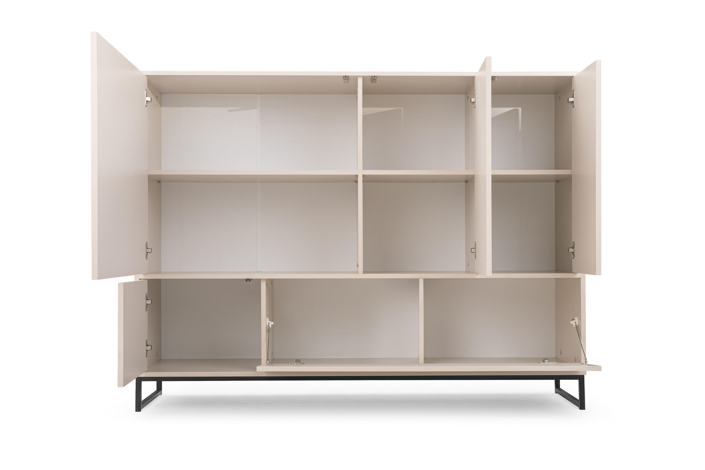 KOMMODE GENEVE 160/120/45 cm in Sandbeige - Beige, Holzwerkstoff (160/120/45cm) - Deine Möbel 24
