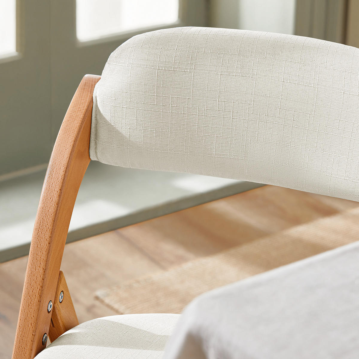 KLAPPSTUHL Weiß - Weiß, Holz (47/93/8cm) - SoBuy