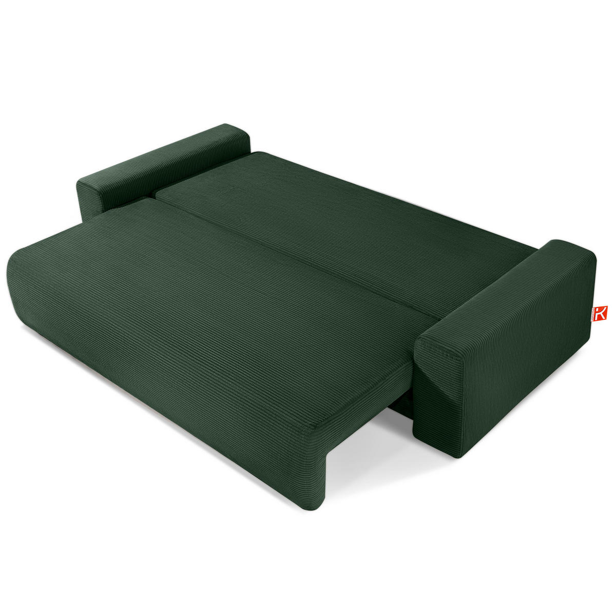 3-SITZER SCHLAFSOFA MOLLIS, Corduroy, Dunkelgrün - Dunkelgrün, Holz/Holzwerkstoff (250/93/108cm) - KONSIMO®