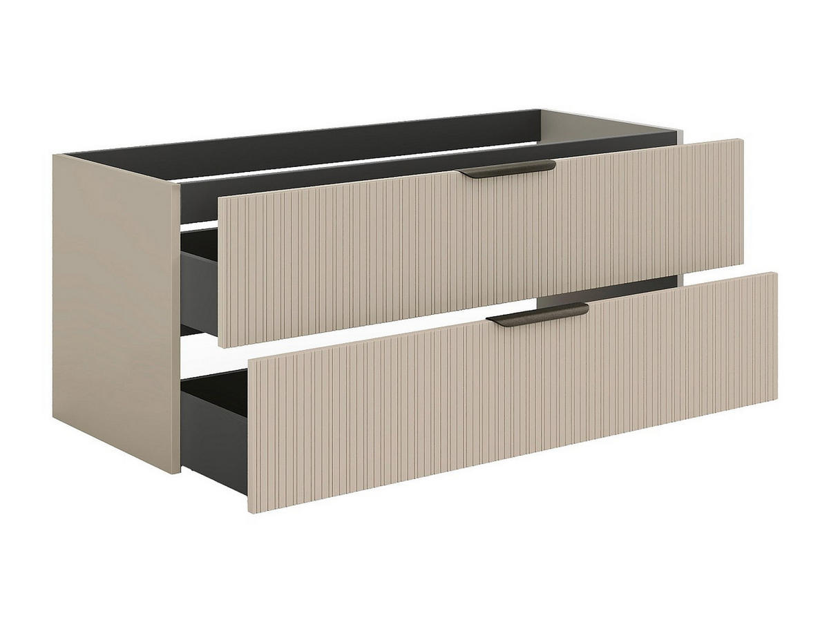 WASCHBECKENUNTERSCHRANK - 120 cm x 46 cm - holz - beige Daliko - Beige, Holz (120/50/46cm) - Vente-Unique