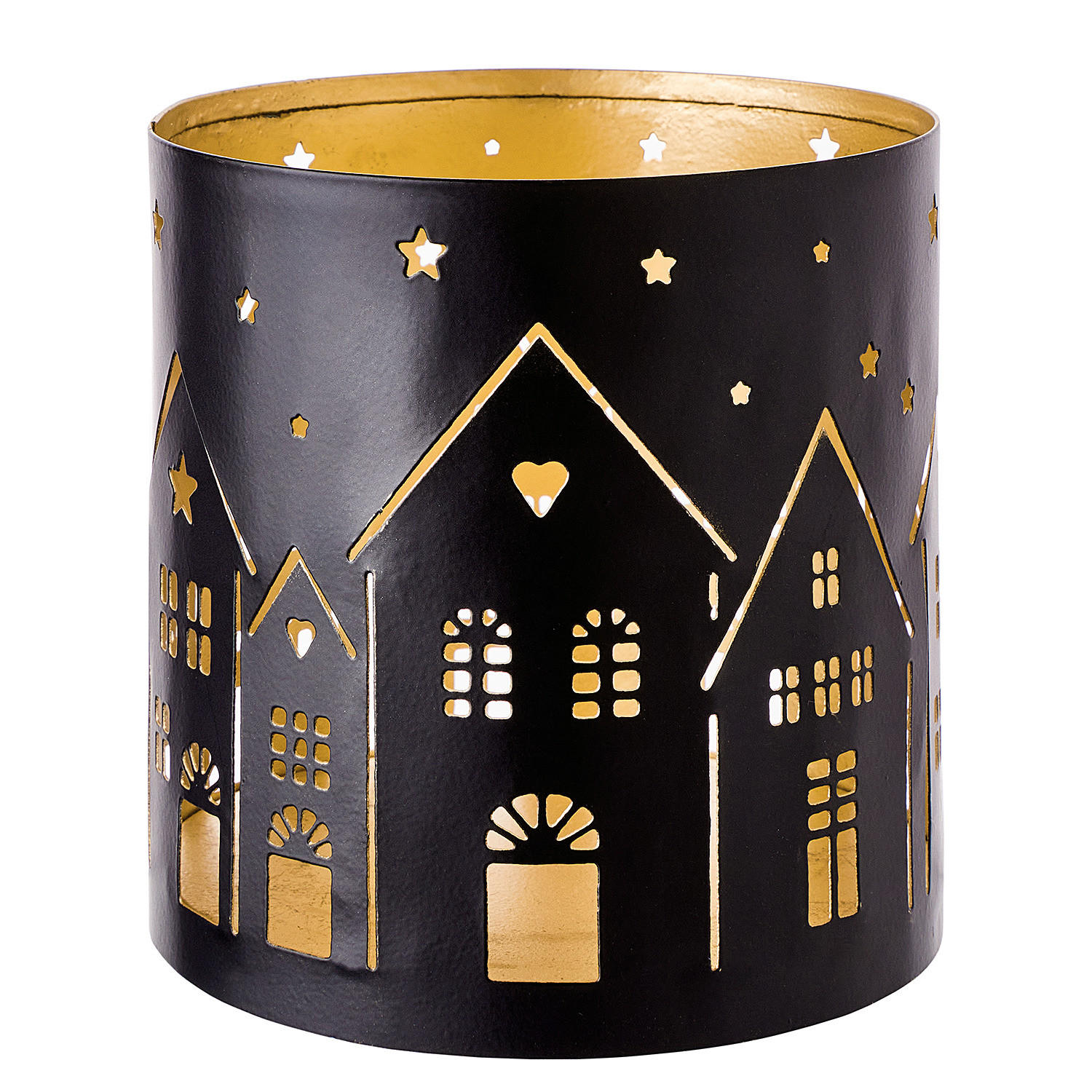 WINDLICHT Luminous - Schwarz, Metall (10/10/10cm) - BUTLERS