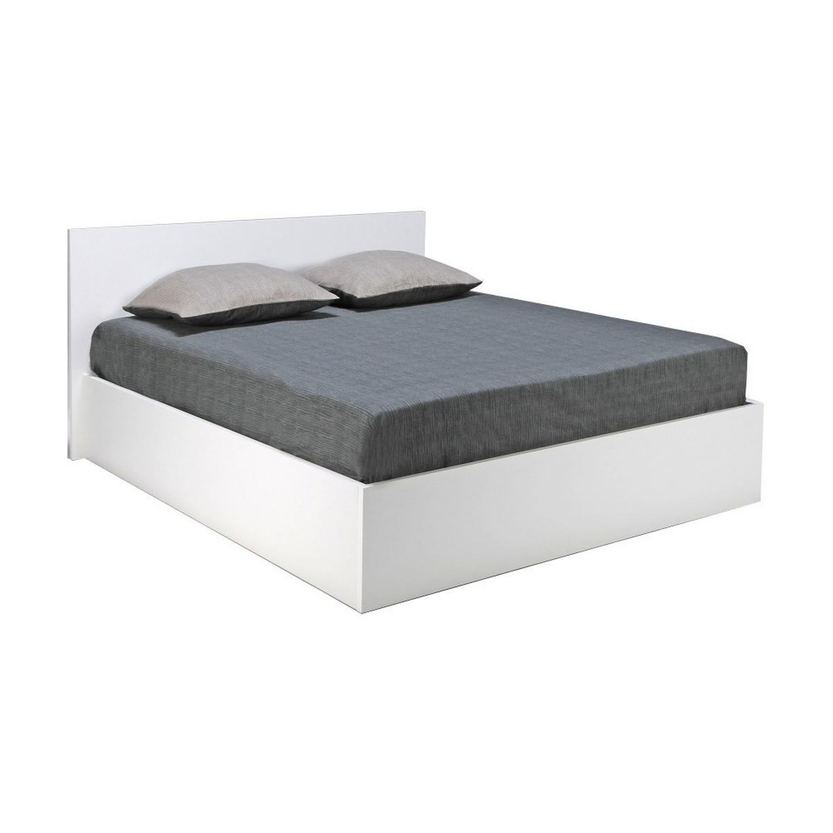 BETTKASTEN MADRID mit Lattenrost/ Bett 180x200 - Weiß - Weiß, Holzwerkstoff (180/200cm) - Weber Industries