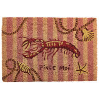 FUSSMATTE Bunt 40/60 cm Kokosfasern Surigao - Multicolor, Textil (40/60cm) - Beliani