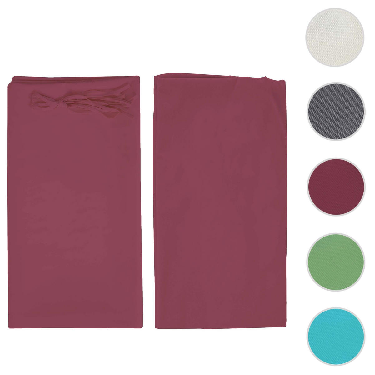 ERSATZDACH Pergola Baia 3x3m 272x496cm Rot - Rot, Textil (272/1/496cm) - BERLINLODGE