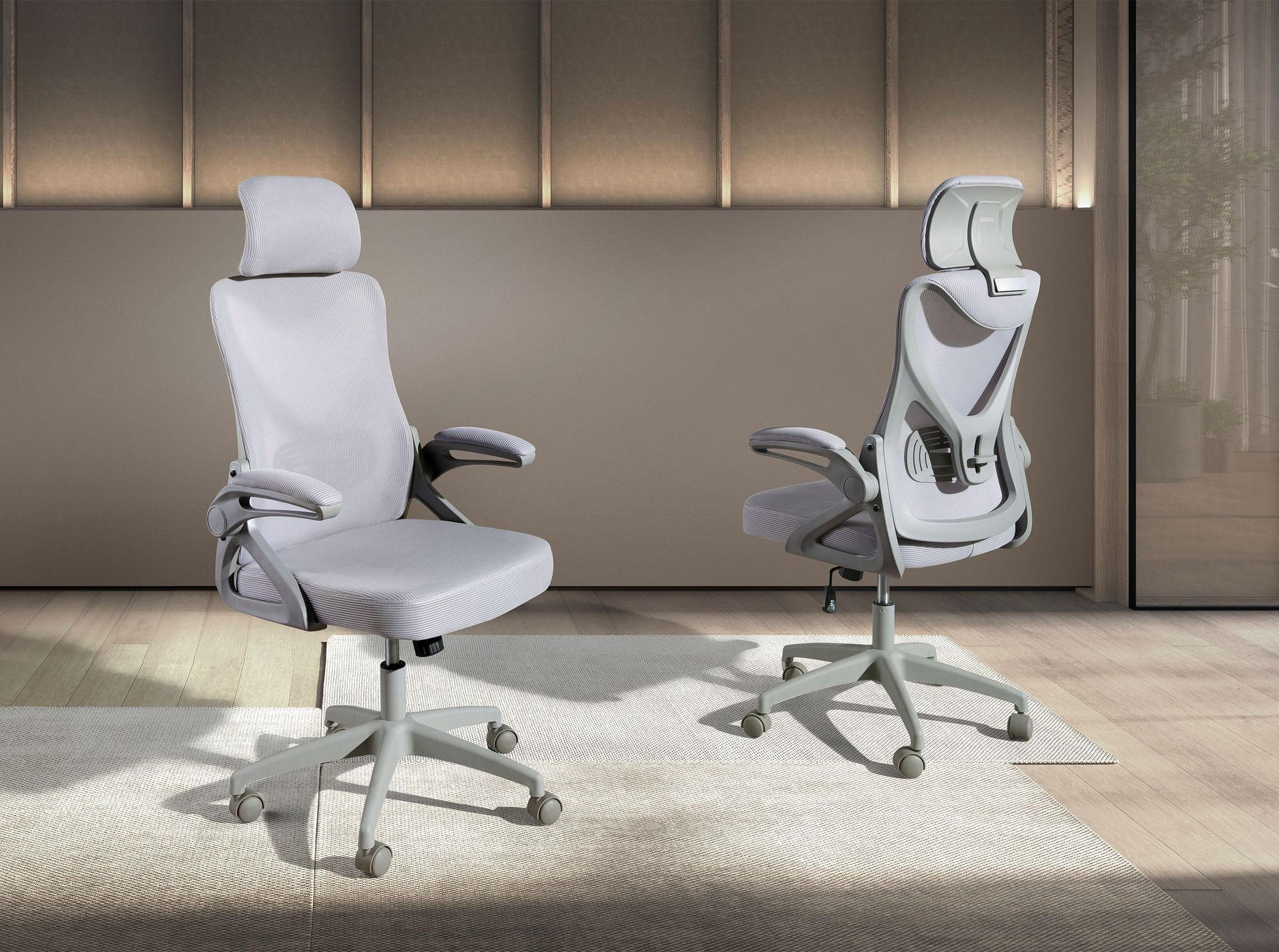 CHEFSESSEL asymmetrisch Grau 65/62/119 cm - Grau, Kunststoff/Textil (65/119/62cm) - ANGEL CERDA