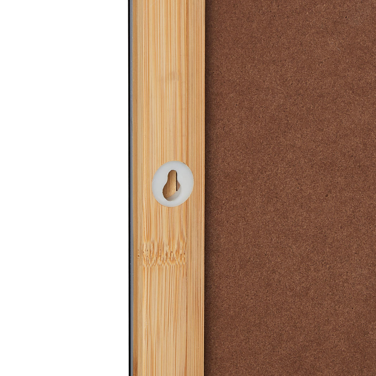 WANDSPIEGEL - Hellbraun, Glas/Holz (90/68.5/16.5cm) - Relaxdays