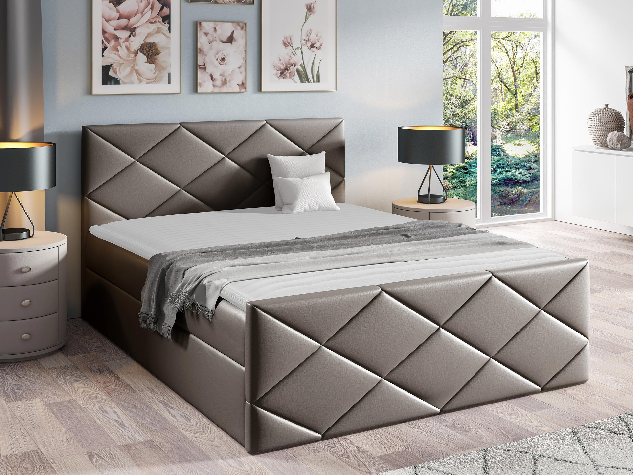BOXBETT Herkules - Grau, Holz (120/200cm) - MIRJAN24