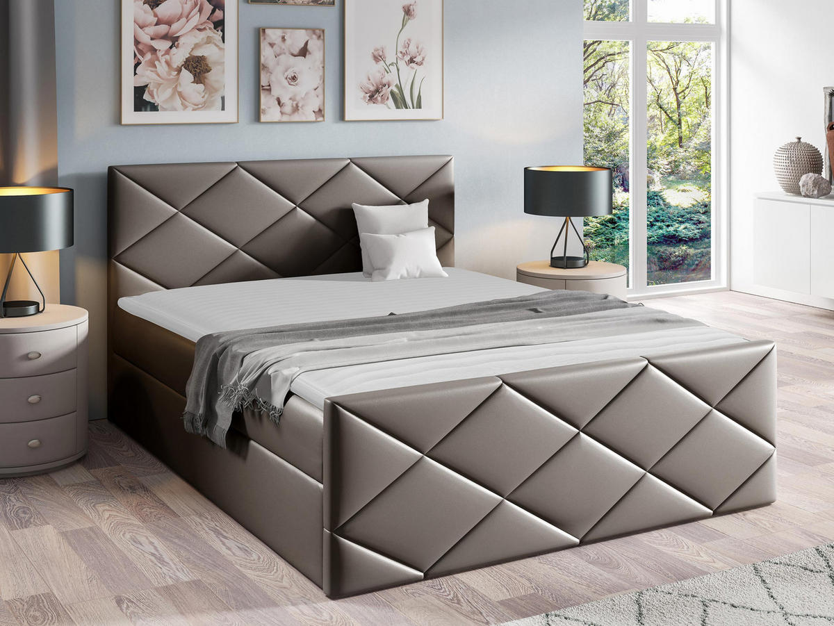 BOXBETT Herkules - Grau, Holz (120/200cm) - MIRJAN24