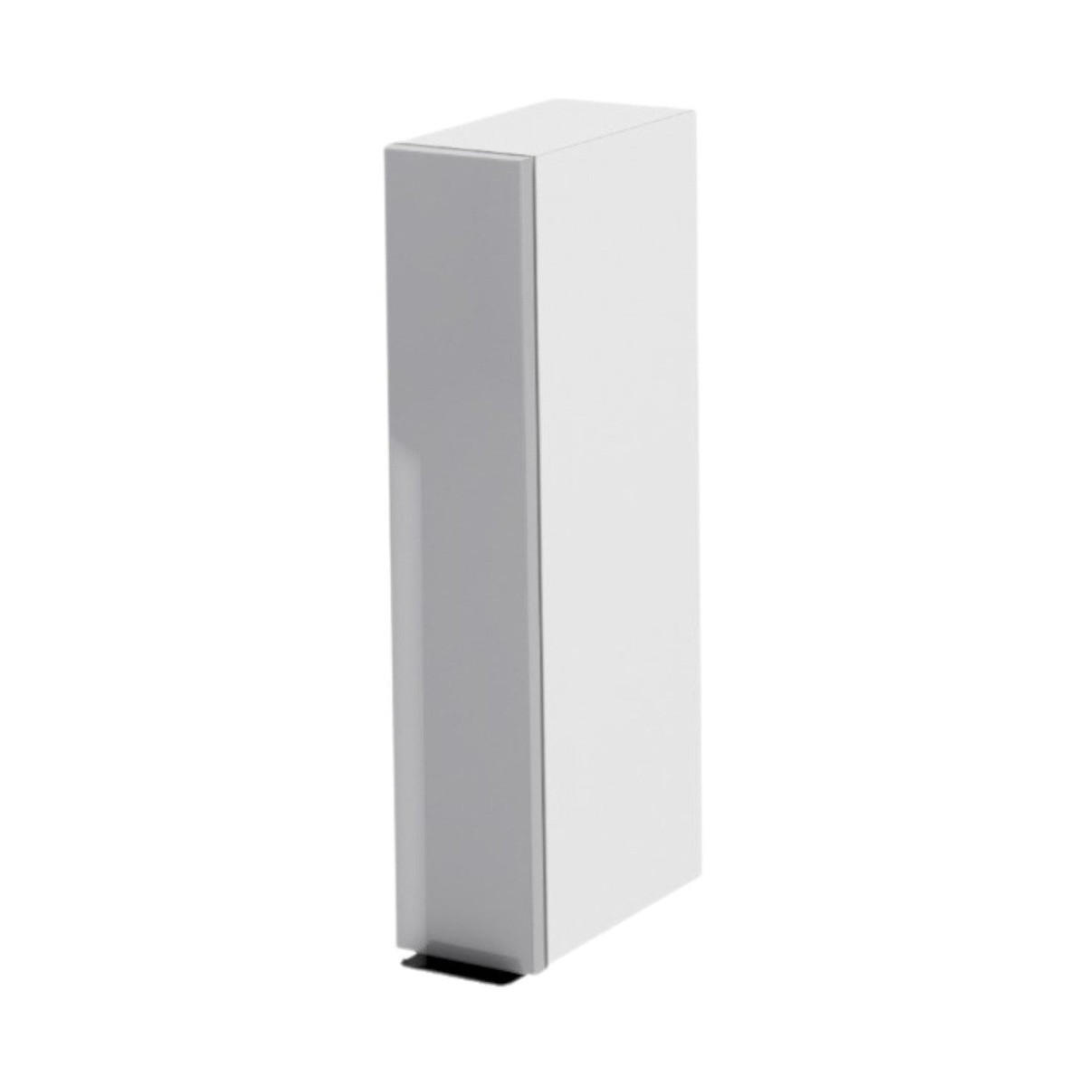 HÄNGESCHRANK – 15 cm – W15 – Lunara – Grau Hochglanz - Grau, Holzwerkstoff (15/72/30cm) - hi-markt