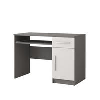 KINDERSCHREIBTISCH OLMO 08 110/50/76 Weiß/Grau - Weiß/Grau, Holzwerkstoff (110/76/50cm) - Deine Möbel 24