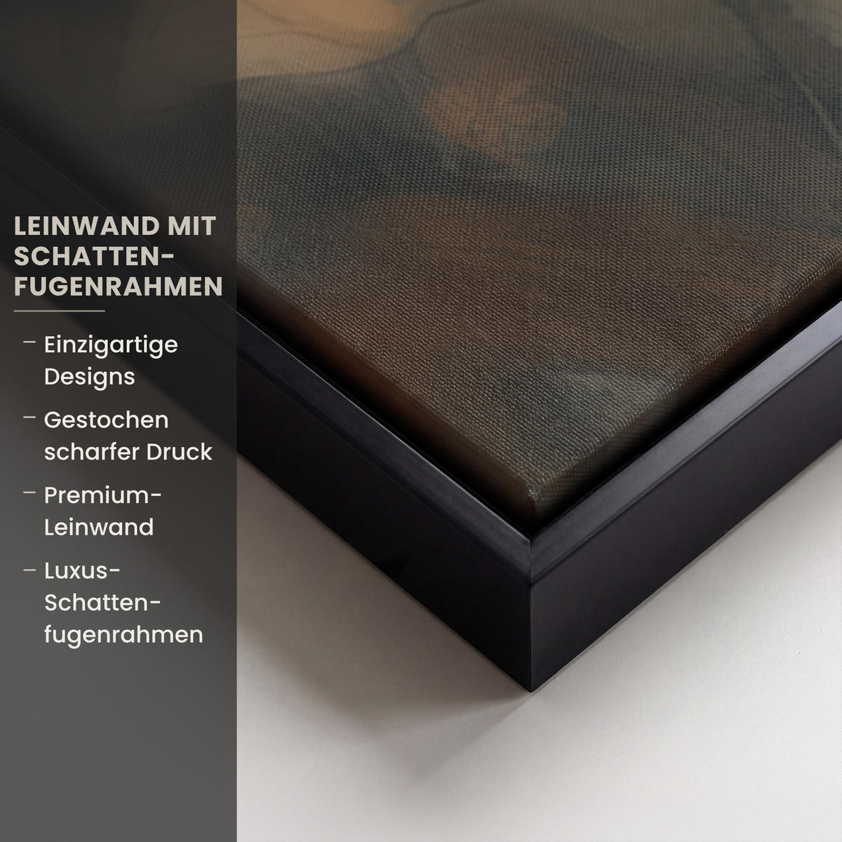 LEINWAND Bilder mit Rahmen - Löwe - Wildtiere - Pflanzen - Natur - Blumen - 90x60 - Beige, Textil (90/60cm) - MuchoWow
