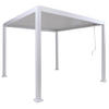 PERGOLA Weiß - Weiß, Metall (302/235/302cm) - MCW