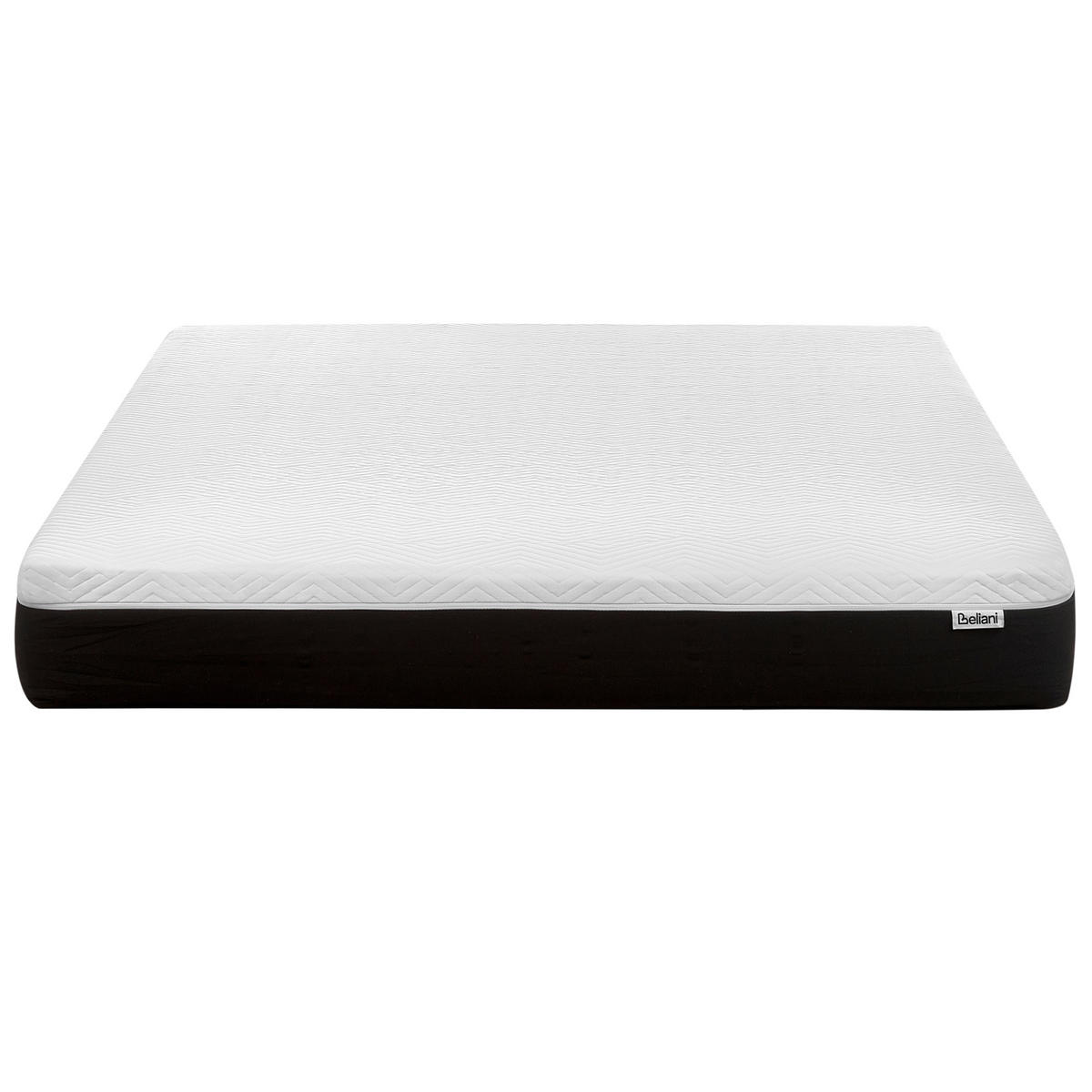 GEL-MEMORY-SCHAUMMATRATZE H2/3 Mittel 160/200 cm Spongy - Weiß, Textil (160/200cm) - Beliani