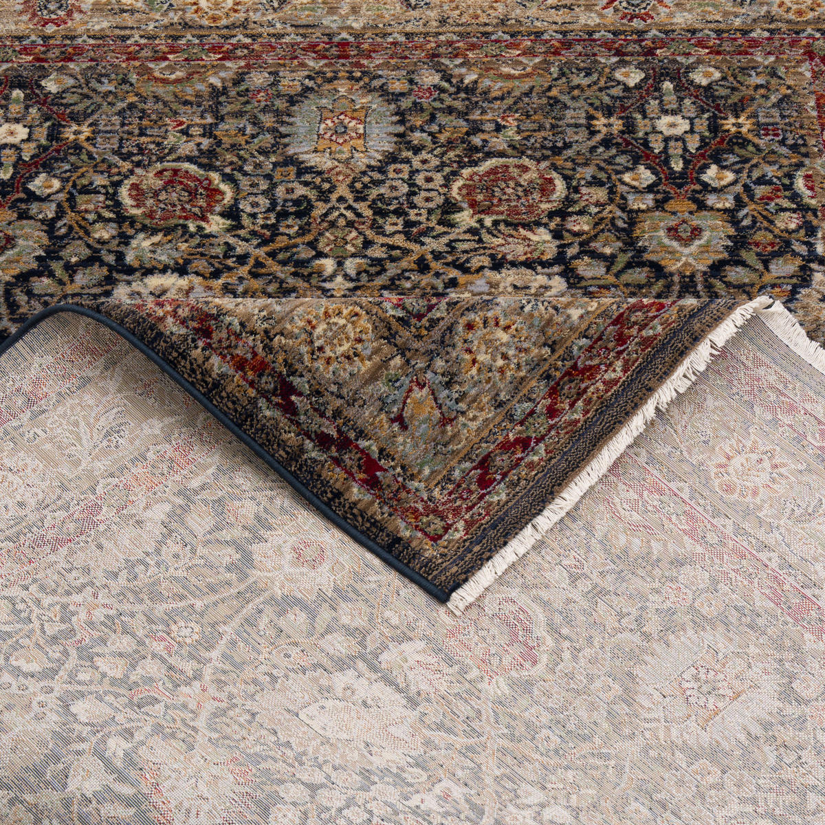 ORIENT VINTAGE TEPPICH NAVIRA - Dunkelblau, Textil (160/240cm) - Pergamon