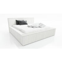 POLSTERBETT RIO 140x200 Weiß - Weiß, Textil (140/200cm) - A&J MöbelLand