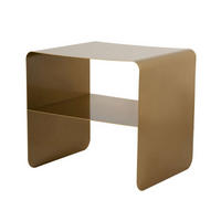 BEISTELLTISCH mit offenem fach 52/45/56 cm - Goldfarben, Metall (45/52/56cm) - Calicosy