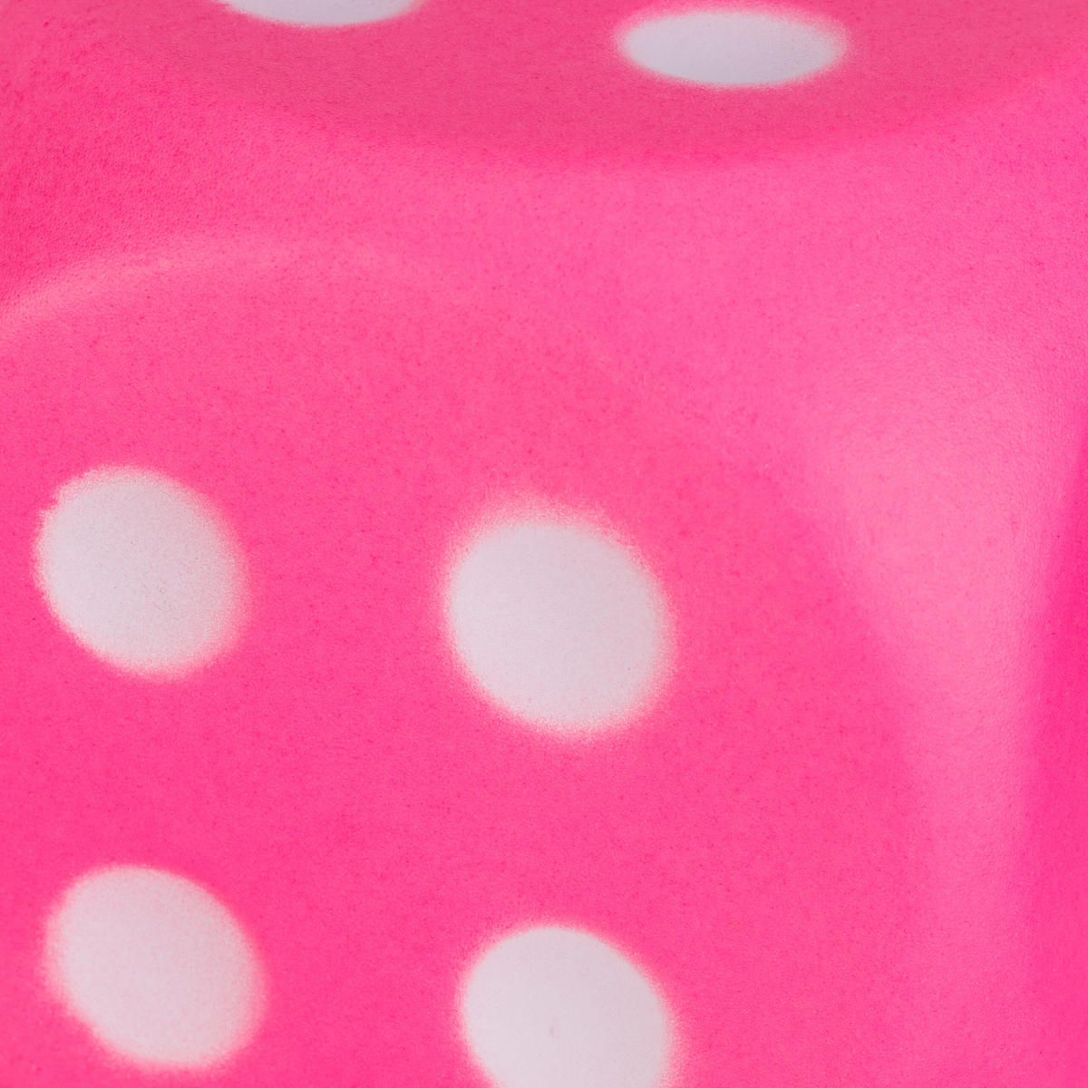 6xSCHAUMSTOFFWÜRFEL - Pink, Kunststoff (7.5/7.5cm) - Relaxdays