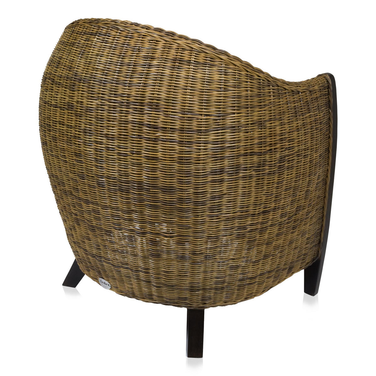 SESSEL Bari Rattansessel - Dunkelbraun, Holzwerkstoff (74/83/75cm) - Sedex