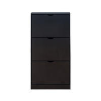 SCHUHSCHRANK Braun 60/23/119 cm - Schwarz, Holzwerkstoff (60/119/23cm) - Mobili Rebecca