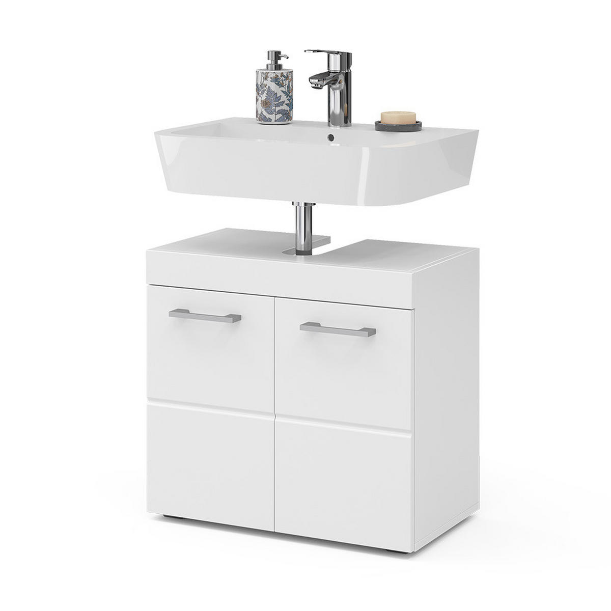 ZÁKLADNÍ SKŘÍŇKA POD UMYVADLO Luna Bílá - bílá, kompozitní dřevo (60/56/34cm) - Vicco