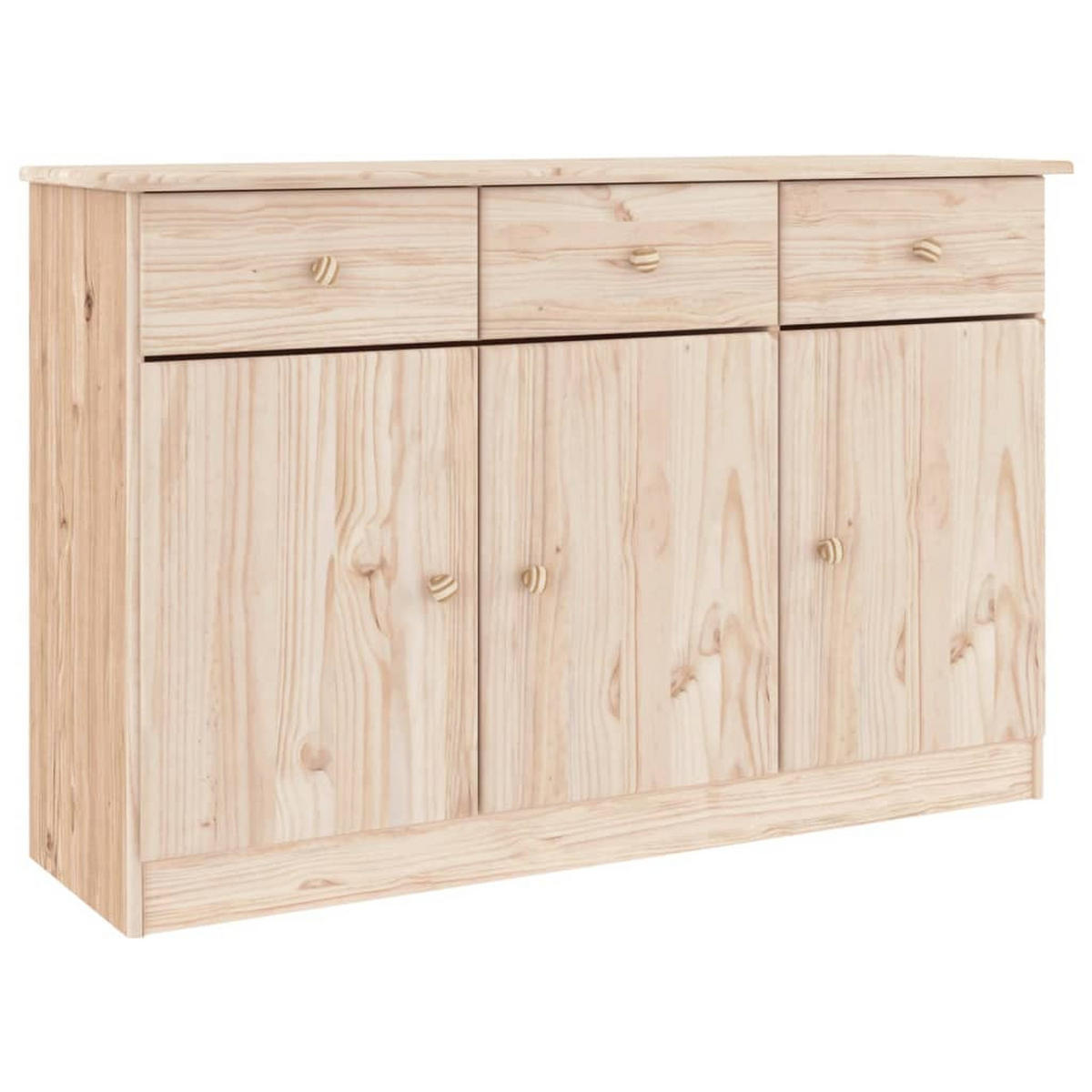 SIDEBOARD Alta 112/35/73 Cm Massivholz Kiefer - Braun, Holz (112/73/35cm) - vidaXL