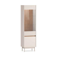 VITRINE – 55 cm – Dunea – VI-039 - Kaschmir/Eichefarben, Holzwerkstoff (55/193/40cm) - hi-markt