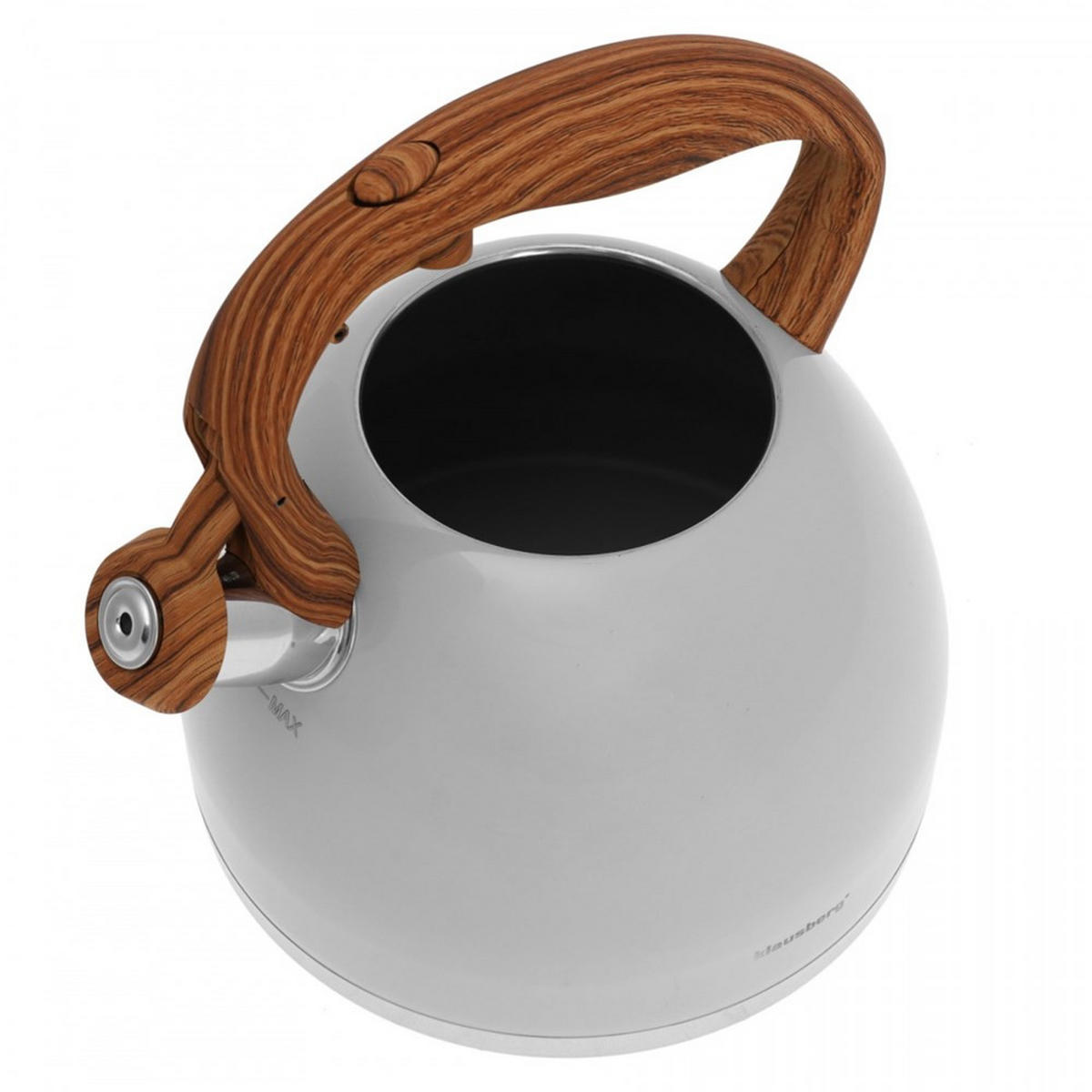 WASSERKESSEL Weiß 21/20/22 cm KB7451 - Weiß, Metall (21cm) - Klausberg 