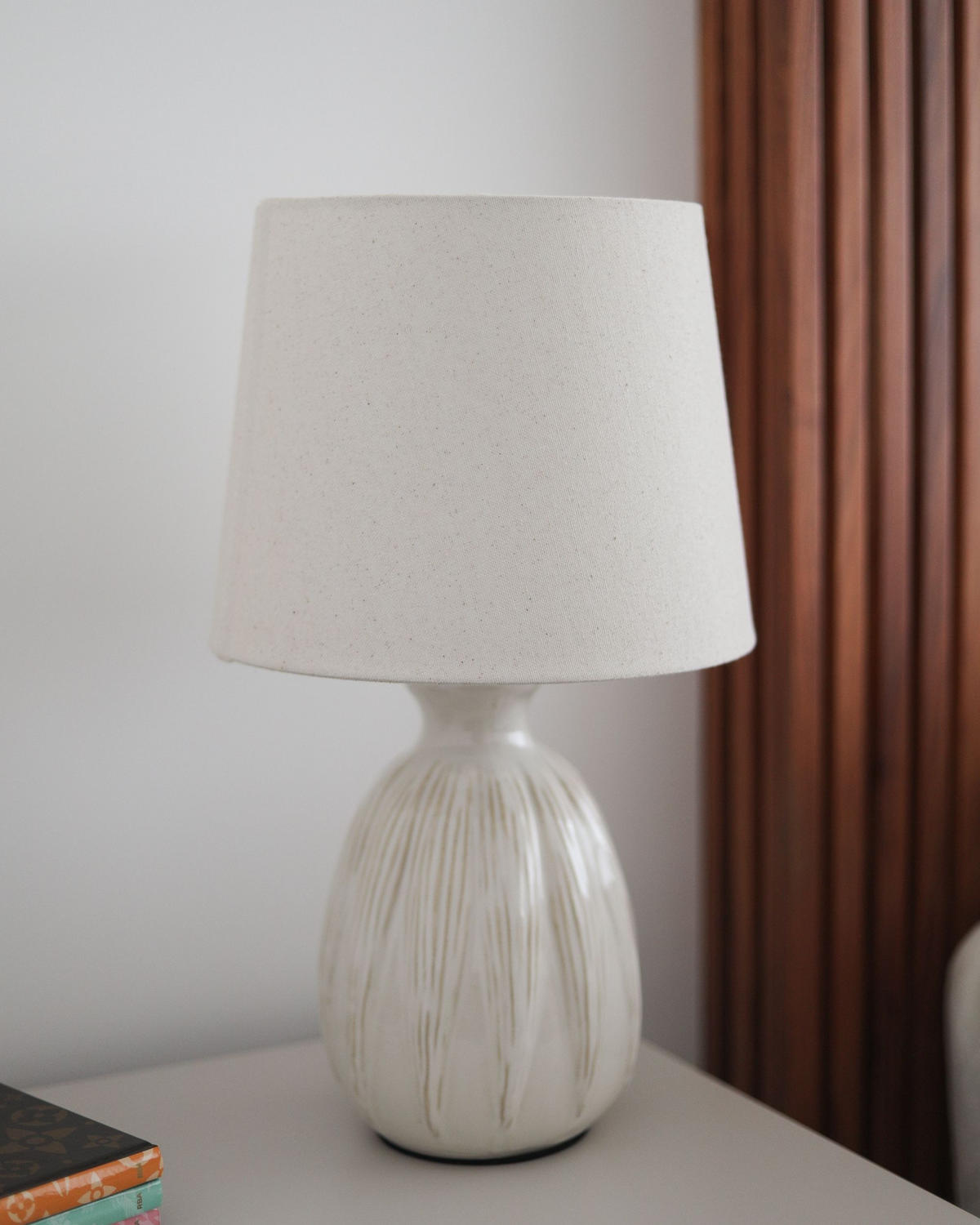 TISCHLAMPE Keramik Hellbeige Aguan - Beige, Keramik (25/25/44cm) - Beliani