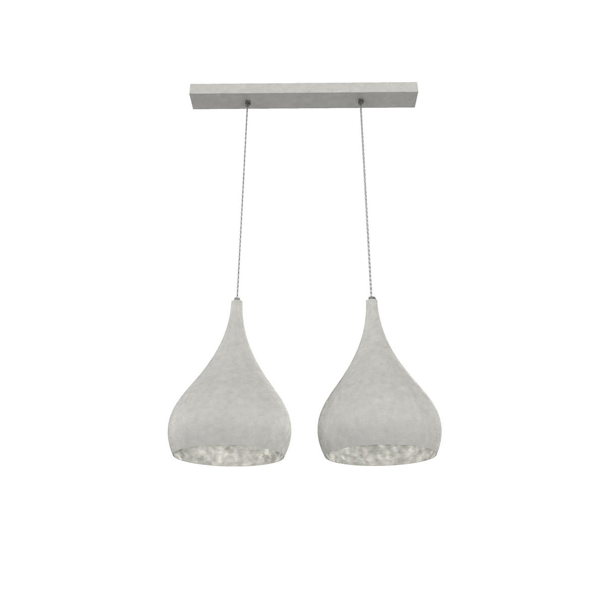 HÄNGELEUCHTE - Weiß, Metall (55/25/55cm) - Lumicom