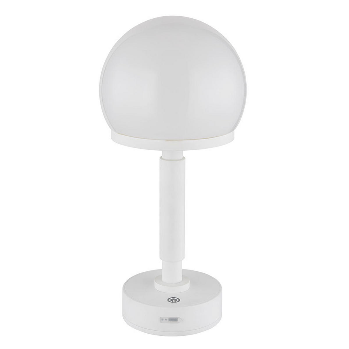 LED TISCHLEUCHTE HAKU Weiß Opal 2er Set - Weiß, Kunststoff (14/14/29.5cm) - Globo Lighting