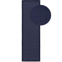 SISALTEPPICH Sana Blau 70x240 cm - Blau, Naturmaterialen/Kunststoff (70/1cm) - KUNSTLOFT
