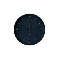 WANDUHR Design Blau 30/30 cm - Blau, Glas (30/30/5cm) - ONZENO